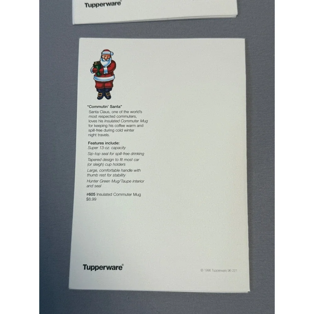 Vintage Tupperware Christmas‎ Greeting Cards Lot of 19 New Elf Santa Snowman